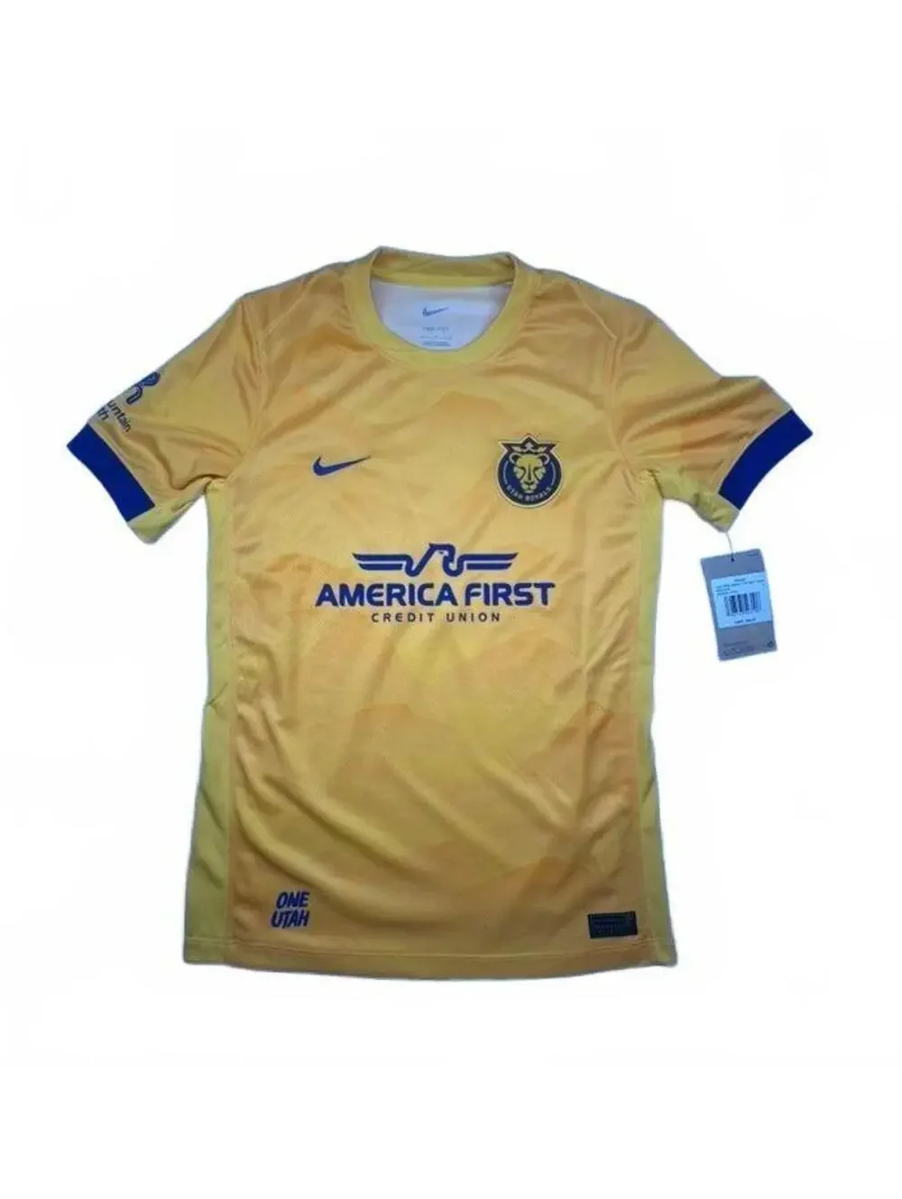 Nike Utah Royals Youth NWSL Stadium Crew Neck Soccer Jersey Yellow Size L